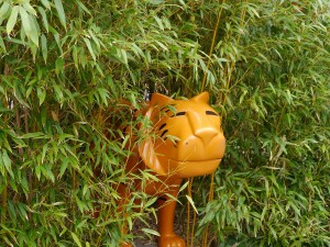 Tiger in the grass at Playmobil Fun Park